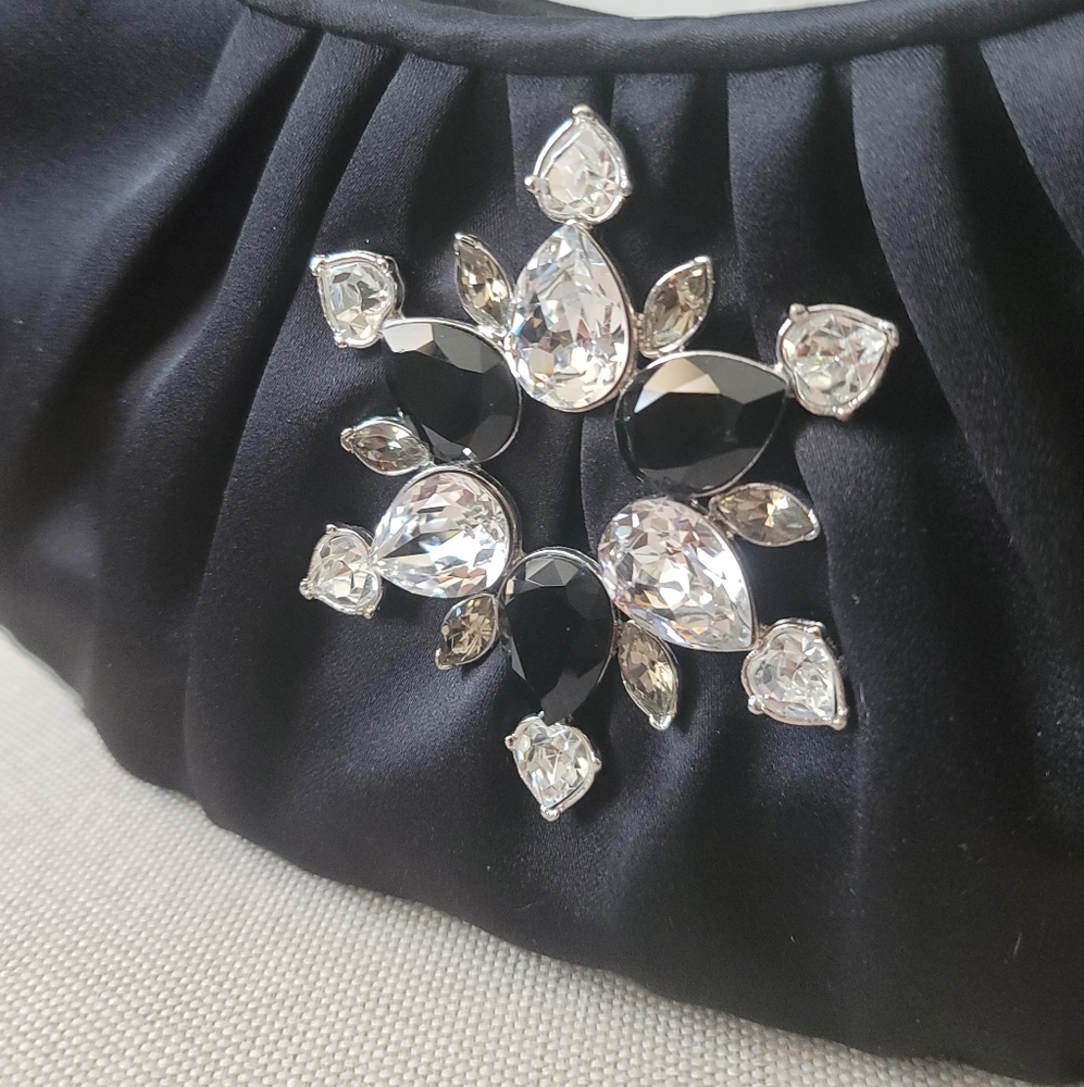 LORD & TAYLOR Jeweled Embellished Satin Mini Purse - Picture 4 of 7